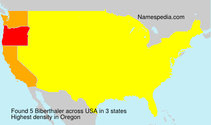 Surname Biberthaler in USA Surname Biberthaler in USA