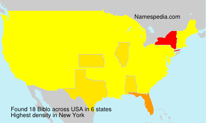 Surname Biblo in USA Surname Biblo in USA
