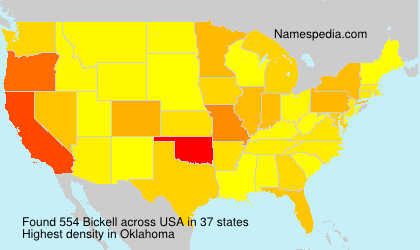 Surname Bickell in USA Surname Bickell in USA