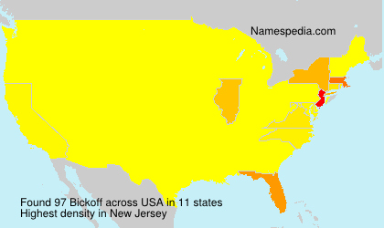 Surname Bickoff in USA Surname Bickoff in USA