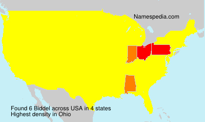 Surname Biddel in USA Surname Biddel in USA