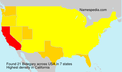 Surname Bidegary in USA Surname Bidegary in USA