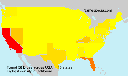 Surname Bides in USA Surname Bides in USA