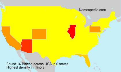 Surname Bidese in USA Surname Bidese in USA