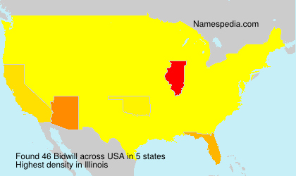 Surname Bidwill in USA Surname Bidwill in USA