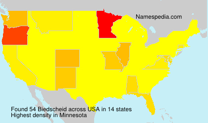 Surname Biedscheid in USA Surname Biedscheid in USA