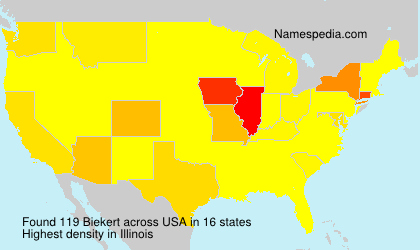 Surname Biekert in USA Surname Biekert in USA