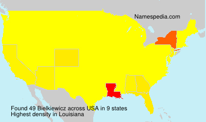 Surname Bielkiewicz in USA Surname Bielkiewicz in USA