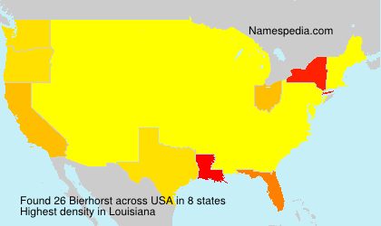 Surname Bierhorst in USA Surname Bierhorst in USA