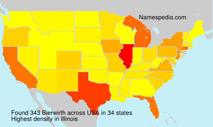 Surname Bierwirth in USA Surname Bierwirth in USA