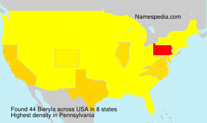 Surname Bieryla in USA Surname Bieryla in USA