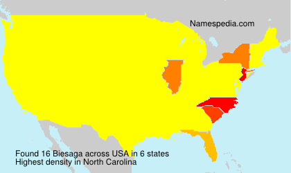 Surname Biesaga in USA Surname Biesaga in USA