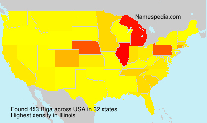Surname Biga in USA Surname Biga in USA