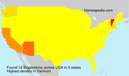 Surname Bigglestone in USA Surname Bigglestone in USA
