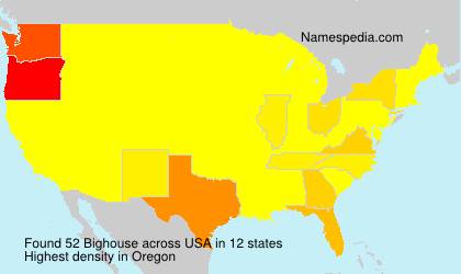 Surname Bighouse in USA