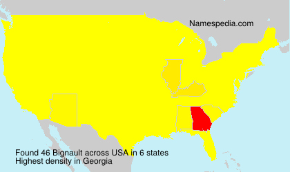 Surname Bignault in USA Surname Bignault in USA