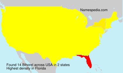 Surname Bihorel in USA