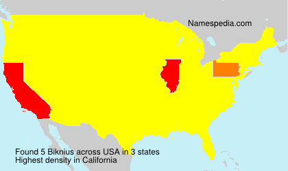 Surname Biknius in USA Surname Biknius in USA