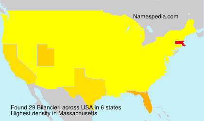 Surname Bilancieri in USA Surname Bilancieri in USA