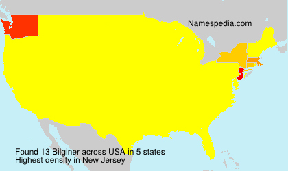 Surname Bilginer in USA Surname Bilginer in USA