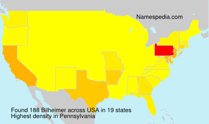 Surname Bilheimer in USA