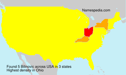 Surname Bilinovic in USA Surname Bilinovic in USA
