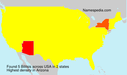 Surname Bilitsis in USA Surname Bilitsis in USA