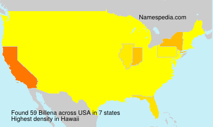 Surname Billena in USA Surname Billena in USA