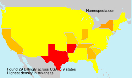 Surname Billingly in USA Surname Billingly in USA