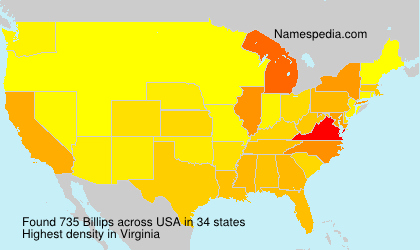 Surname Billips in USA Surname Billips in USA