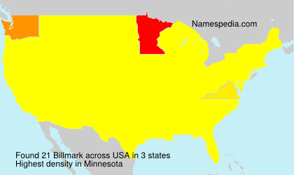 Surname Billmark in USA Surname Billmark in USA