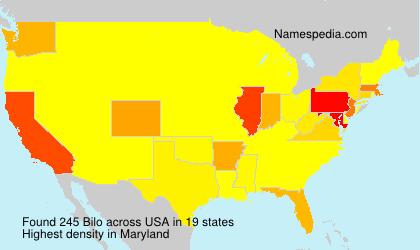 Surname Bilo in USA Surname Bilo in USA