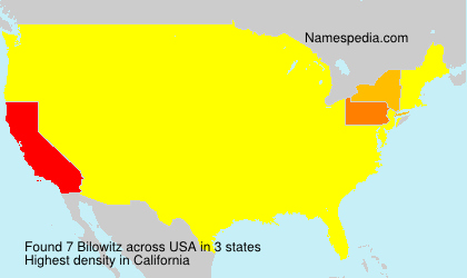 Surname Bilowitz in USA Surname Bilowitz in USA