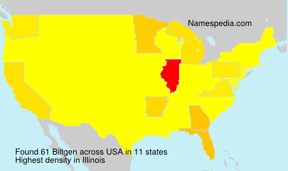 Surname Biltgen in USA Surname Biltgen in USA
