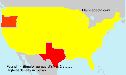 Surname Bimeler in USA Surname Bimeler in USA