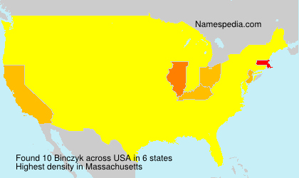 Surname Binczyk in USA Surname Binczyk in USA
