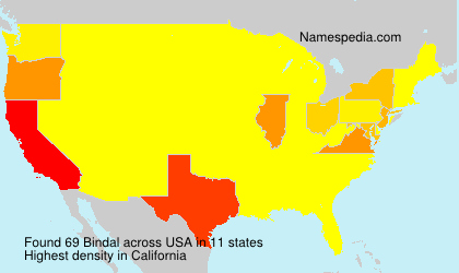 Surname Bindal in USA Surname Bindal in USA