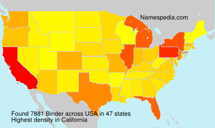 Surname Binder in USA Surname Binder in USA