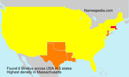 Surname Bindiya in USA