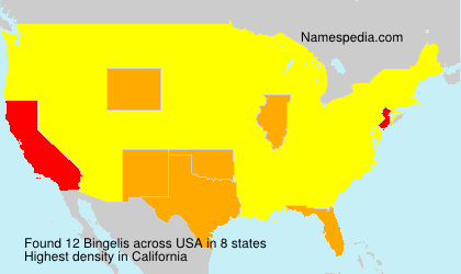 Surname Bingelis in USA Surname Bingelis in USA