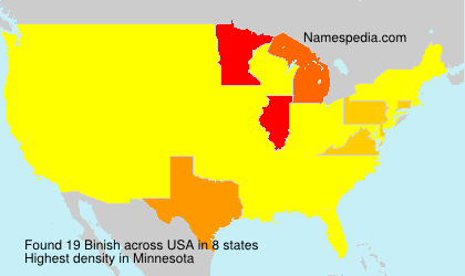 Surname Binish in USA Surname Binish in USA