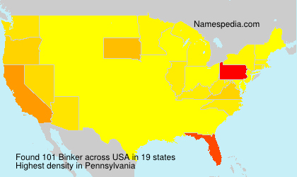 Surname Binker in USA Surname Binker in USA