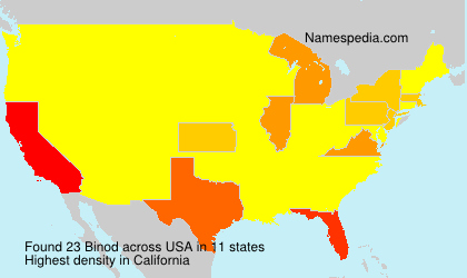Surname Binod in USA Surname Binod in USA