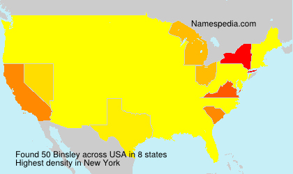 Surname Binsley in USA Surname Binsley in USA