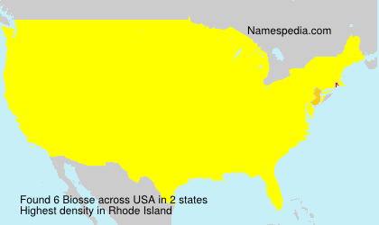 Surname Biosse in USA