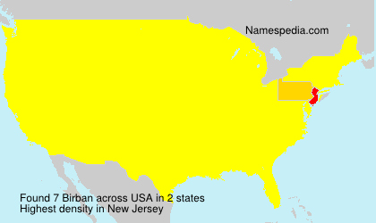 Surname Birban in USA Surname Birban in USA