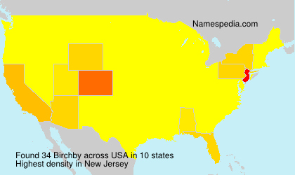Surname Birchby in USA Surname Birchby in USA