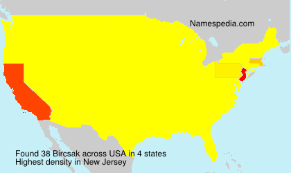 Surname Bircsak in USA Surname Bircsak in USA
