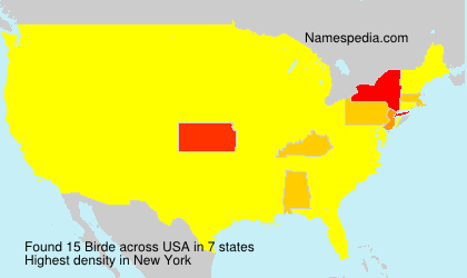 Surname Birde in USA Surname Birde in USA