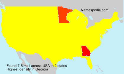 Surname Birkeli in USA Surname Birkeli in USA